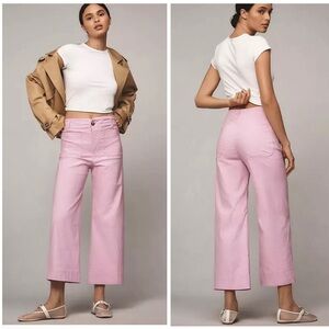 NWT Anthropologie Colette Maeve Cropped Wide Leg Pants